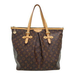 Louis Vuitton Monogram Leather Brown Palermo Tote Bag